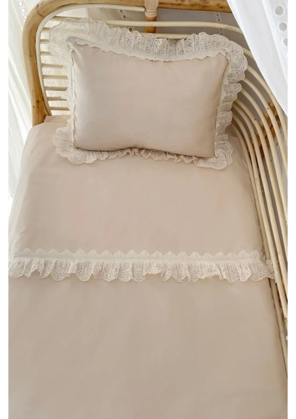 100X150 Sade Düz Fistolu/ Fırfırlı %100 Pamuklu Bebek / Çocuk Nevresim Takımı indirimleri