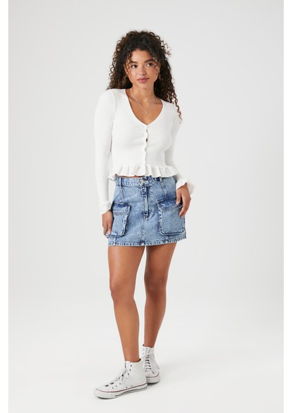 Volanlı Kenar Detaylı Hırka fiyatları