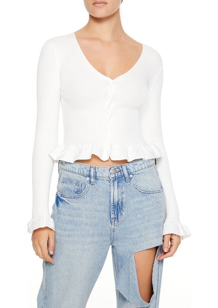 Volanlı Kenar Detaylı Hırka modelleri