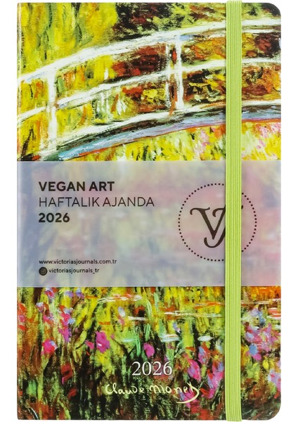 Smyth Vegan Art 2026 Haftalık Ajanda A5 (14X21CM) Sert Kapak Ivory 80GR.