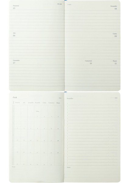 Smyth Vegan Art 2026 Haftalık Ajanda A5 (14X21CM) Sert Kapak Ivory 80GR.