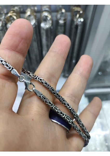 Gümüş Kral Zincir Kolye