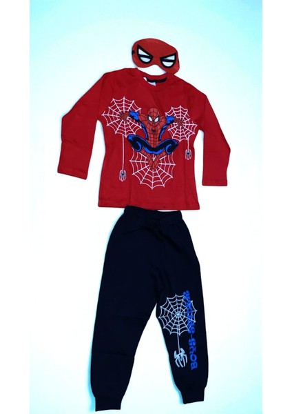 Çocuklar Için Göz Maskeli Karakter Baskılı %100 Pamuk 3 Lü Pijama Takımları fiyatları