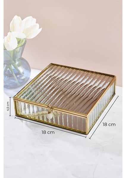 Cam Hediyelik Kutu Gio 18X18 cm 16252 modelleri