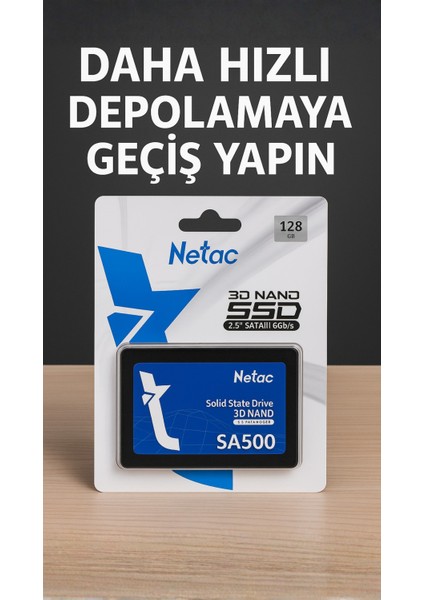 3D Nand 128GB 2.5" SSD – Hızlı Açılış, Yüksek Depolama & Laptop/masaüstü Uyumlu modelleri