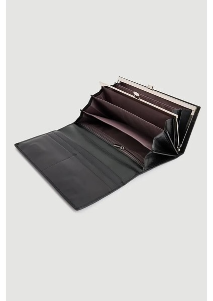 Pörtföy Metal Aksesuarlı Cüzdan - Siyah fiyatları