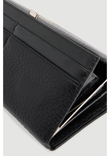 Pörtföy Metal Aksesuarlı Cüzdan - Siyah modelleri