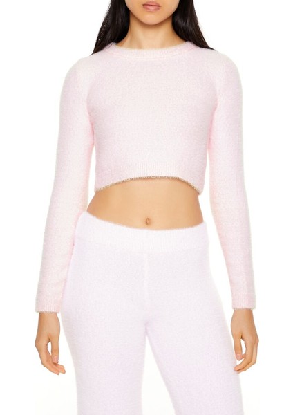 Yumuşak Örme Crop Kazak