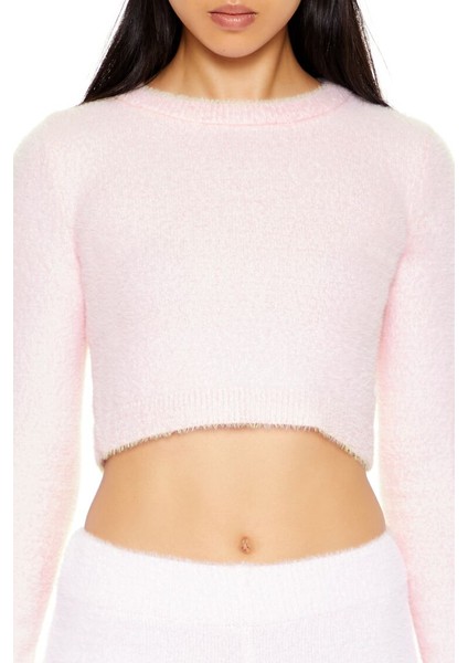 Yumuşak Örme Crop Kazak modelleri