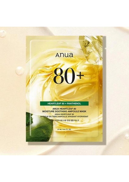 - Heartleaf 80 Moisture Soothing Ampoule Mask