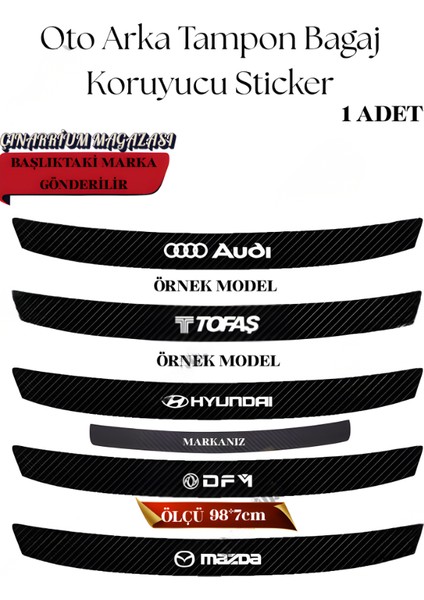 Mercedes Clk Için Yerli Üretim Aksesuar Oto Arka Tampon Bagaj Koruyucu Sticker 1 Adet