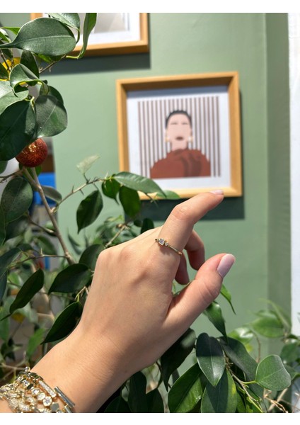 Kare Taşlı Ince Yüzük fiyatları