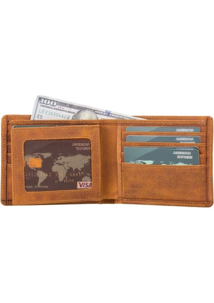 Marky Deri Cüzdan ve Kartlık, 10 Adet Kart Bölmeli, Antik Taba modelleri