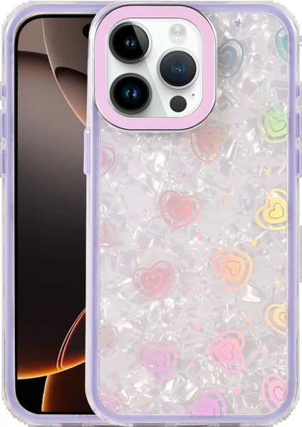 Apple iPhone 15 Pro Lumi Desenli Kapak - Mor