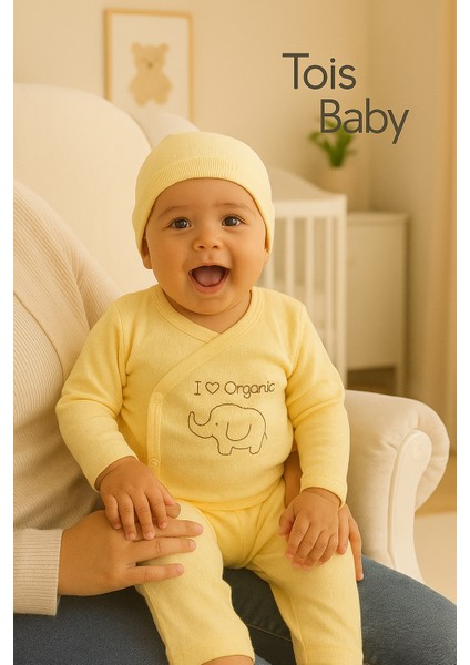 3 Lü Avantajlı Set Hediyelik Organik Hastane Çıkışı Bebek Takımı 0-3 Ay fiyatları