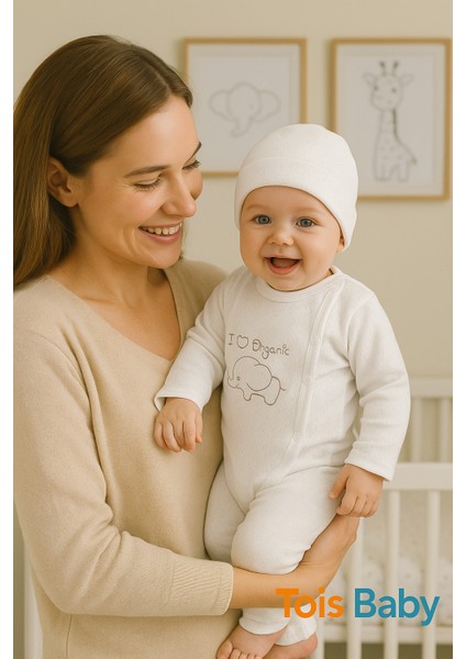 3 Lü Avantajlı Set Hediyelik Organik Hastane Çıkışı Bebek Takımı 0-3 Ay indirimleri