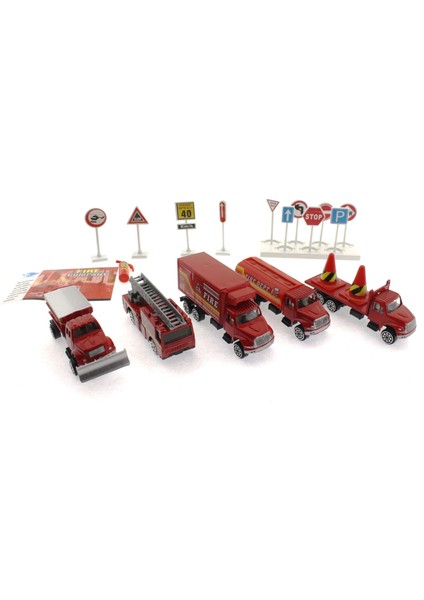 Die Cast Metal 20 Parça Itfaiye Seti - Tankerli fırsatları