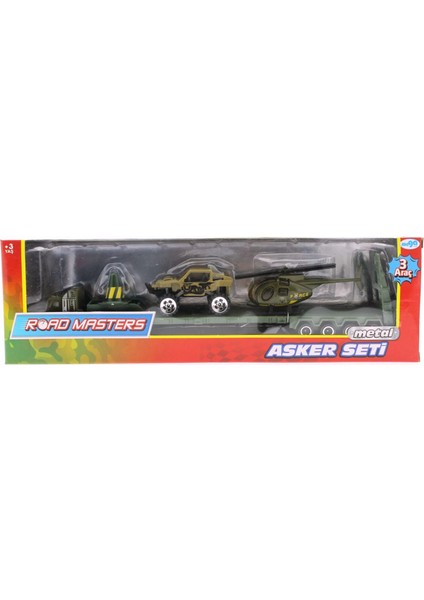 Tır Arazi Aracı ve Helikopterli Metal Askeri Araç Seti fırsatları