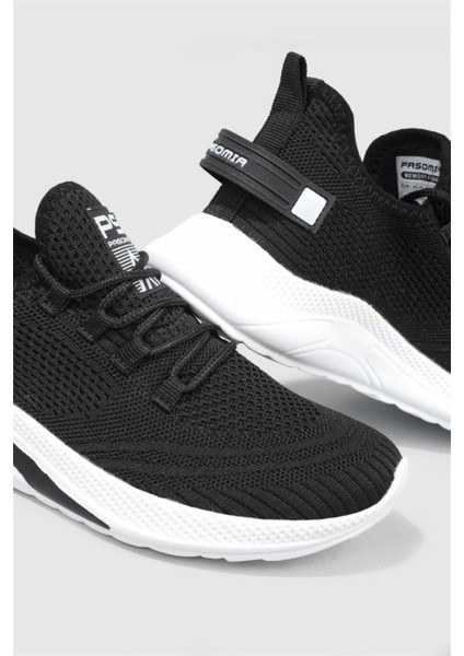Çiğdem Kadın-Erkek Bez Triko Spor Ayakkabı - Siyah-Beyaz - 41 modelleri