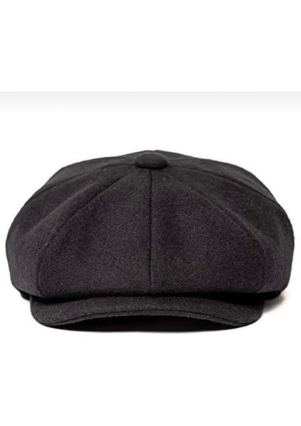 Erkek Kaşe Kışlık Kasket Şapka - Peaky Blinders Kaşe Kumaş Klasik Düz Kasket modelleri