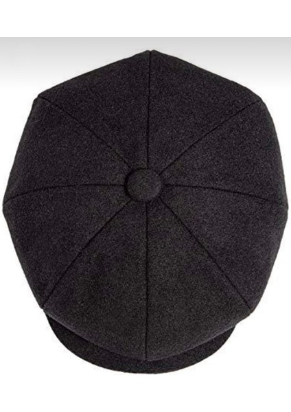 Erkek Kaşe Kışlık Kasket Şapka - Peaky Blinders Kaşe Kumaş Klasik Düz Kasket fırsatları