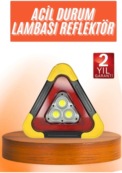 Reflektör Güneş Enerjili Taşınabilir Portatif Acil Güvenlik Işığı Araba Acil Uyarı Işığı