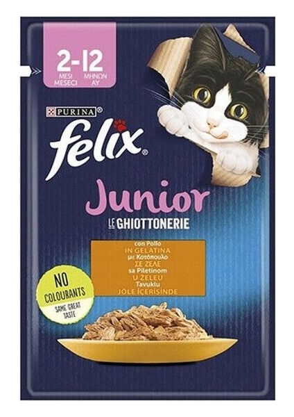 Junior Pouch Tavuklu Yavru Kedi Konservesi 85 gr ( 03/2025) - Petshopundan
