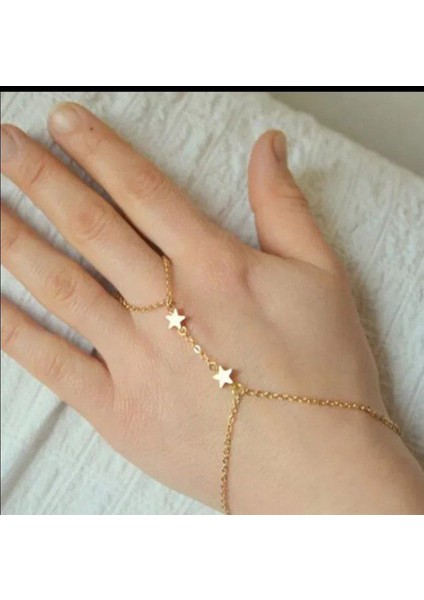 Parlak Yıldızlı Zincirli Kadın Zarif Şahmeran