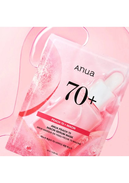 - Peach 70 Niacin Serum Mask(Aydınlatıcı Nemlendirici Maske)