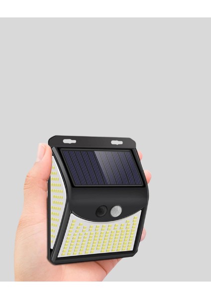 Solar Güneş Enerjili Hareket Sensörlü 4 Taraflı Bahçe Lambası – IP65 Su Geçirmez, 100 LED fiyatları