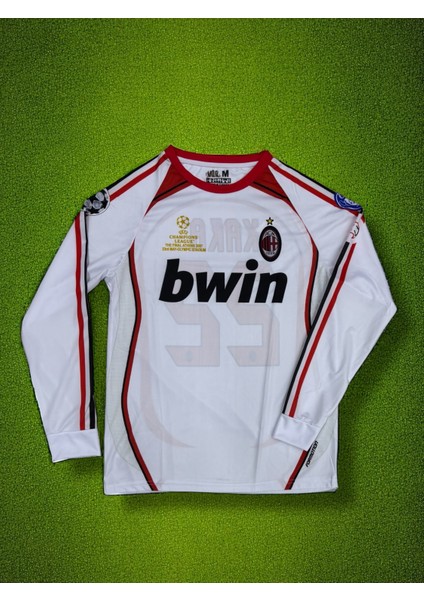Nostaljik AC Milan Beyaz Kaka Uzun Kol Forma