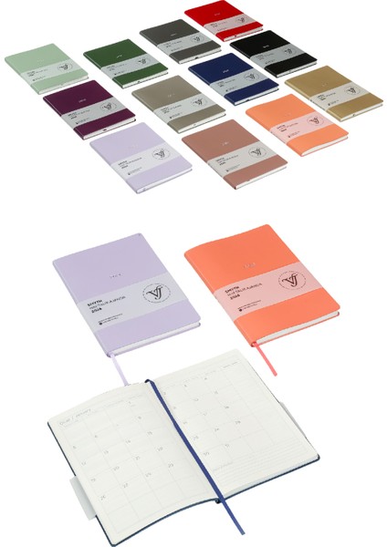 Smyth 2026 Haftalık Ajanda A5 (14x21cm) Esnek Kapak Ivory 80 gr.