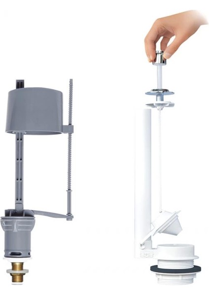 Özbest Su Tasarruflu Klozet Sifon Çekmeli Rezervuar Iç Takımı ( Lisinya )