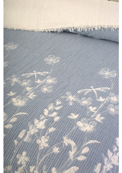 Lüks Multi Muslin %100 Pamuk Çift Kişillik Yatak Örtüsü 230X250 cm Battal Boy 2 Yastıklı fırsatları