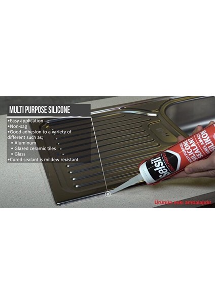 Genel Amaçlı Alüminyum Gri Silikon 280 Gr. - 10 Adet indirimleri