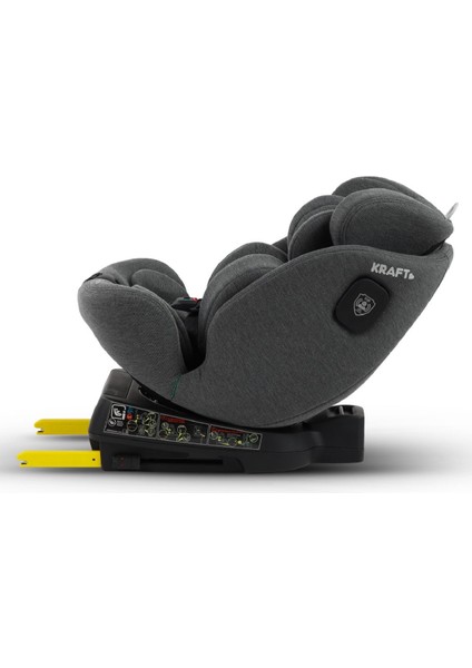 Prince Fix I-Size (40-150 Cm) 0-36 kg Oto Koltuğu Gri fırsatları