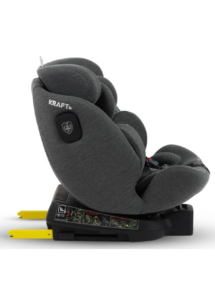 Prince Fix I-Size (40-150 Cm) 0-36 kg Oto Koltuğu Gri