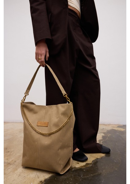 Huge Mocka Large Bag Beige fırsatları