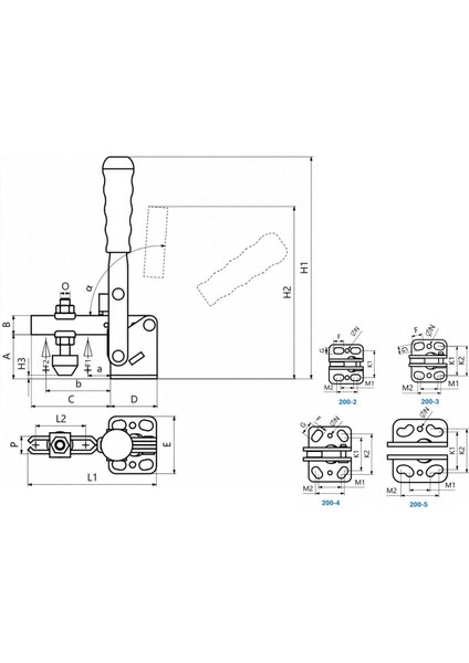 200-2 Yatay Tabanlı Dikey Bağlantı Elemanı 23695 fiyatları
