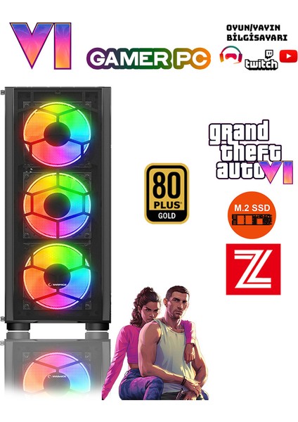 Mirage X32 Mini ✔ Ryzen 7 5700X DDR4 32GB RAM 1TB M.2 Nvme SSD 8GB GDDR7 RTX4060 Ekran Kartı Premium Oyuncu Bilgisayarı fiyatları