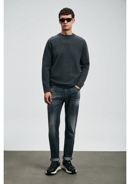 Erkek Hegel Spor Slim Fit Jean Pantolon 112200265 Gri