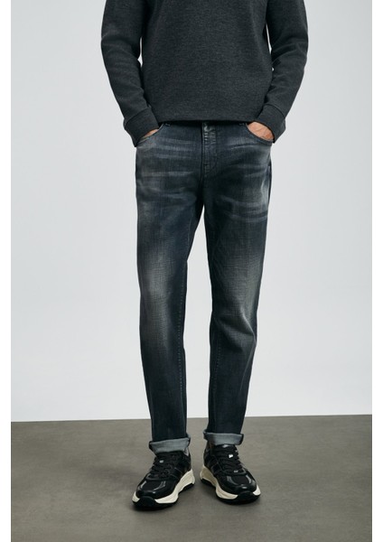 Erkek Hegel Spor Slim Fit Jean Pantolon 112200265 Gri fiyatları