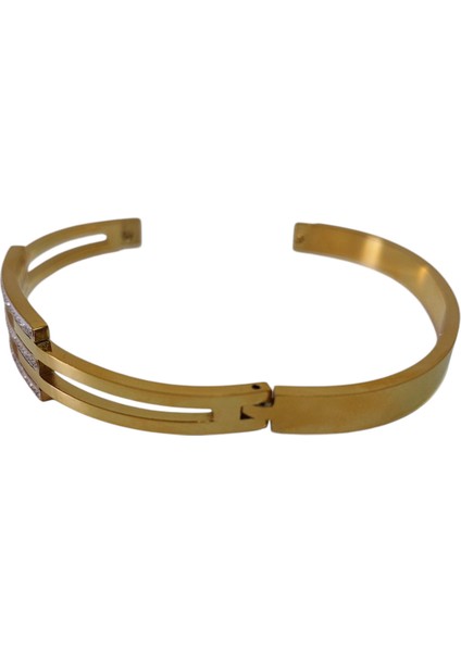 Zirkon Taşlı 316L Çelik Kelepçe modelleri