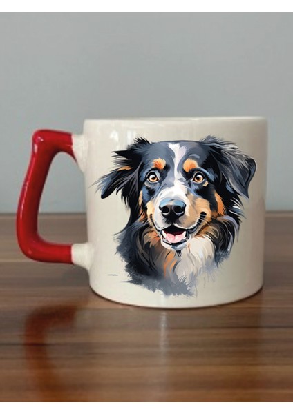 Sevimli Köpek Baskılı Kupa Bardak Hediyelik Eşya - Seramik Çay, Kahve Hediye Bardağı