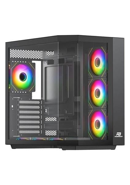 750W 80 BRONZE Seaview PBA4375B Gaming Mid-Tower PC Kasası Siyah