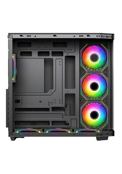 750W 80 BRONZE Seaview PBA4375B Gaming Mid-Tower PC Kasası Siyah modelleri