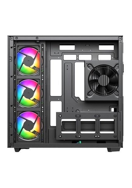 750W 80 BRONZE Seaview PBA4375B Gaming Mid-Tower PC Kasası Siyah fırsatları