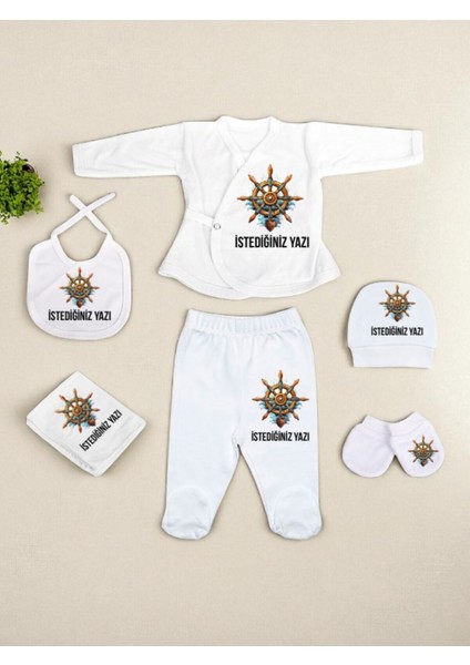 Gemi Dümeni Bebek Hastane Çıkışı Kız Bebek Erkek Bebek Hastane Çıkışı Yenidoğan Bebek Kıyafetleri