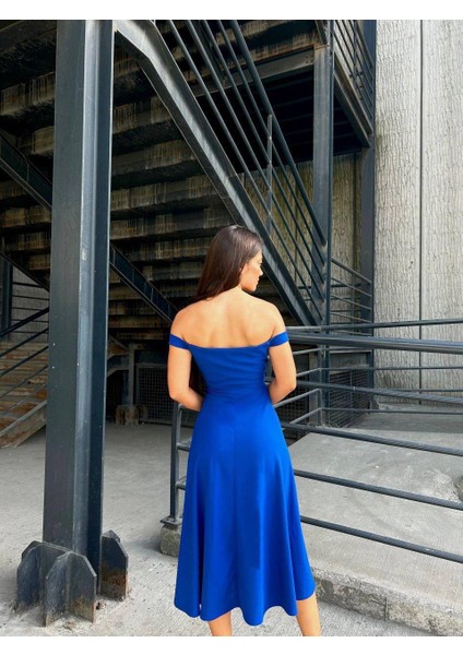 Gül Yaka A Model Midi Elbise fırsatları