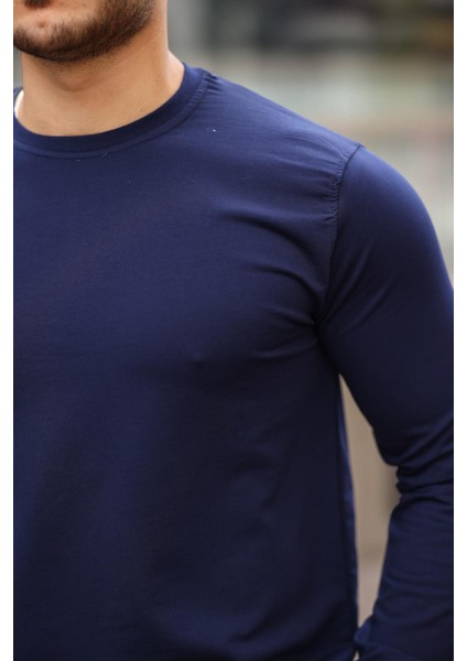 Erkek Kompakt Pamuklu Slim Fit Sweatshirt fiyatları